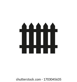 Fence Icon In Flat Style Vector For Apps, UI, Websites. Black Icon Vector Illustration. EPS10