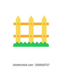 Fence icon flat symbol. Isolated vector illustration of  icon sign concept for your web site mobile app logo UI design.