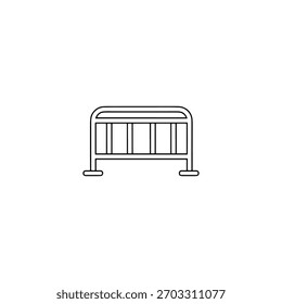 Fence icon flat vector design.