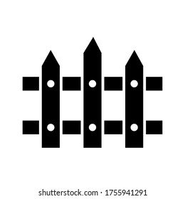 fence icon glyph style design