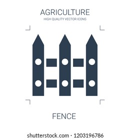 fence icon. high quality filled fence icon on white background. from agriculture collection flat trendy vector fence symbol. use for web and mobile