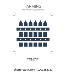 fence icon. high quality filled fence icon on white background. from farming collection flat trendy vector fence symbol. use for web and mobile