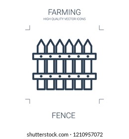 fence icon. high quality line fence icon on white background. from farming collection flat trendy vector fence symbol. use for web and mobile