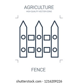 fence icon. high quality line fence icon on white background. from agriculture collection flat trendy vector fence symbol. use for web and mobile