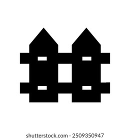 Icono de la cerca ilustrado en el fondo