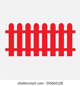 Fence Icon Illustration design
