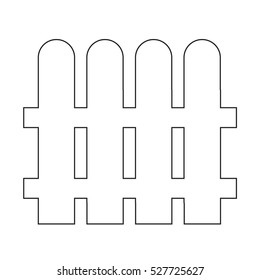 fence icon illustration design