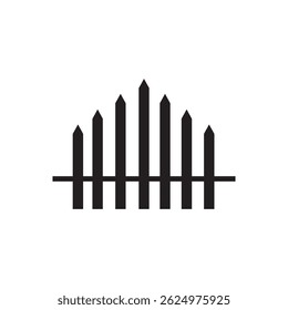 fence icon illustration element design