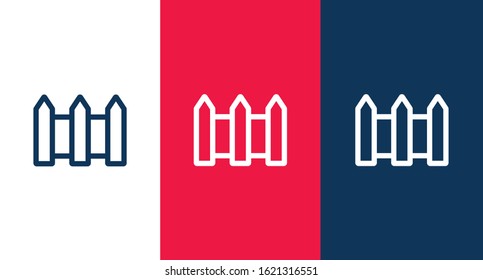 Fence icon illustration isolated vector sign symbol