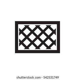 fence icon illustration isolated vector sign symbol