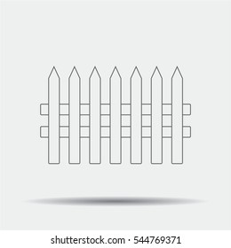 Fence Icon illustration isolated vector sign symbol