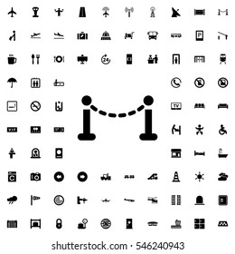 fence icon illustration isolated vector sign symbol