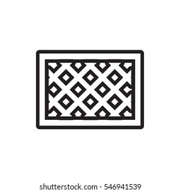 fence icon illustration isolated vector sign symbol
