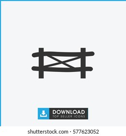 fence icon illustration isolated vector sign symbol
