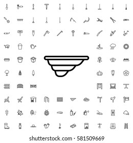 fence icon illustration isolated vector sign symbol. Gardening icons set.