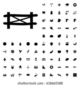 Fence icon illustration isolated vector sign symbol. agriculture icons vector set on white background.