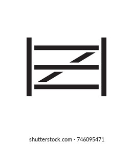 fence icon illustration isolated vector sign symbol