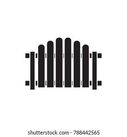 fence icon illustration isolated vector sign symbol