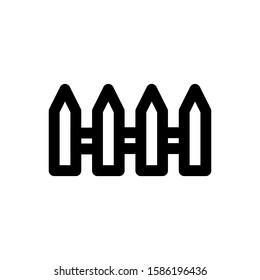 fence icon with line style