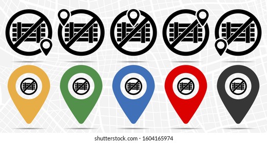 Fence icon in location set. Simple glyph, flat illustration element of universal theme icons