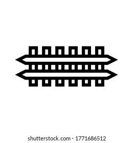 icono de la cerca o logotipo símbolo de signo aislado ilustración vectorial - iconos vectoriales de estilo negro de alta calidad
