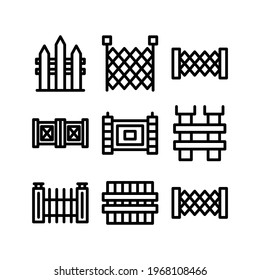 fence icon or logo isolated sign symbol vector illustration - Collection of high quality black style vector icons
