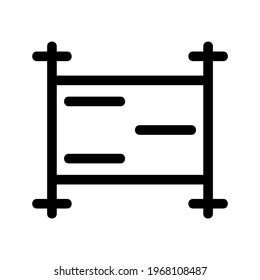 fence icon or logo isolated sign symbol vector illustration - high quality black style vector icons
