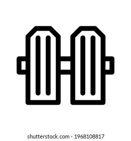 fence icon or logo isolated sign symbol vector illustration - high quality black style vector icons
