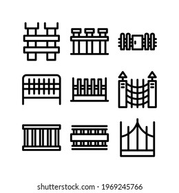 fence icon or logo isolated sign symbol vector illustration - Collection of high quality black style vector icons

