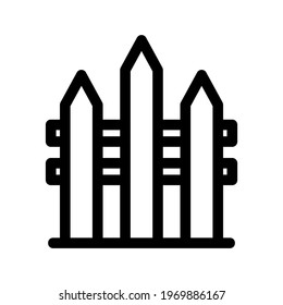 fence icon or logo isolated sign symbol vector illustration - high quality black style vector icons
