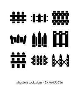 fence icon or logo isolated sign symbol vector illustration - Collection of high quality black style vector icons
