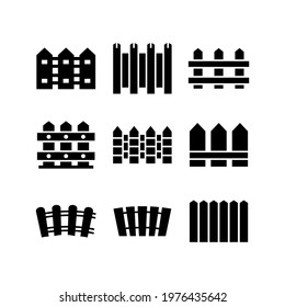 fence icon or logo isolated sign symbol vector illustration - Collection of high quality black style vector icons
