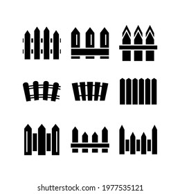 fence icon or logo isolated sign symbol vector illustration - Collection of high quality black style vector icons
