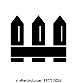 fence icon or logo isolated sign symbol vector illustration - high quality black style vector icons
