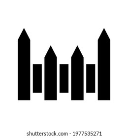 fence icon or logo isolated sign symbol vector illustration - high quality black style vector icons
