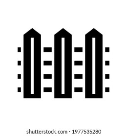 fence icon or logo isolated sign symbol vector illustration - high quality black style vector icons
