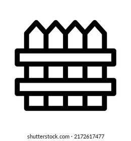 fence icon or logo isolated sign symbol vector illustration - high quality black style vector icons
