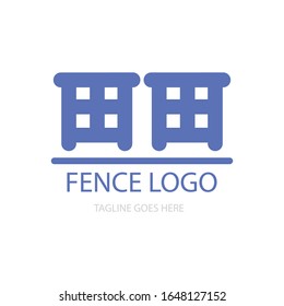 fence icon logo vector design