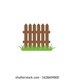 fence icon logo vector illustration design template