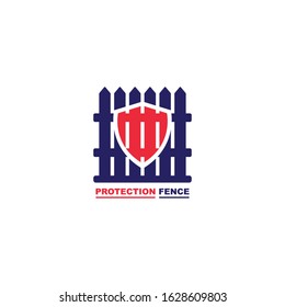 fence icon logo vector illustration design template