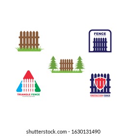 fence icon logo vector illustration design template