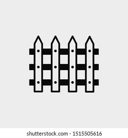 Fence icon. New trendy fence vector symbol.