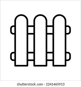 fence icon on white background