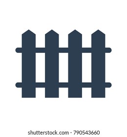 fence icon on white background. Vector illustration