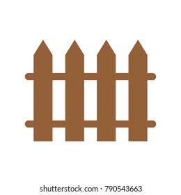fence icon on white background. Vector illustration