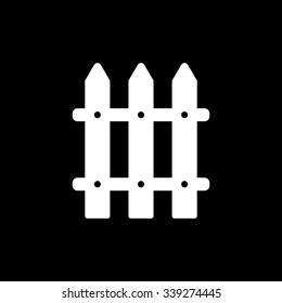 The fence icon. Paling symbol. Flat Vector illustration