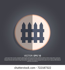 fence icon for protect