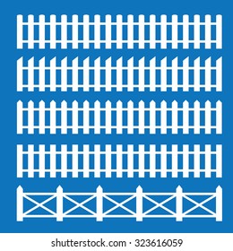 Fence icon set