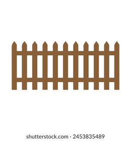 Fence icon set. Simple vector for web design isolated on white background.