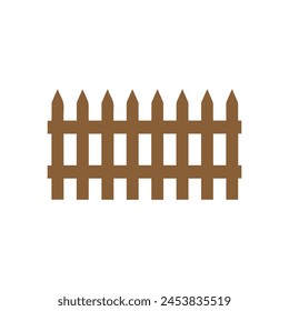Fence icon set. Simple vector for web design isolated on white background.